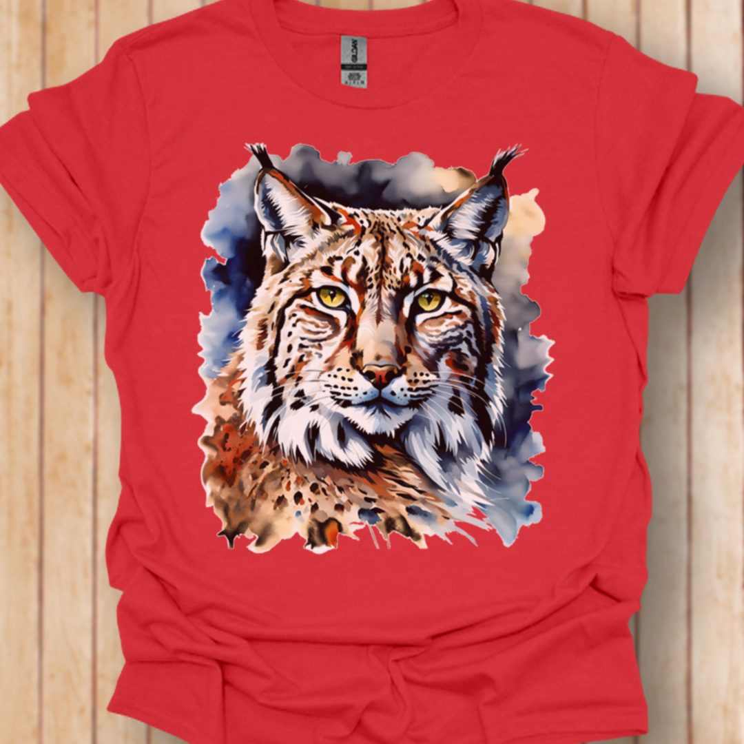 Lynx paintart trendy T-shirt