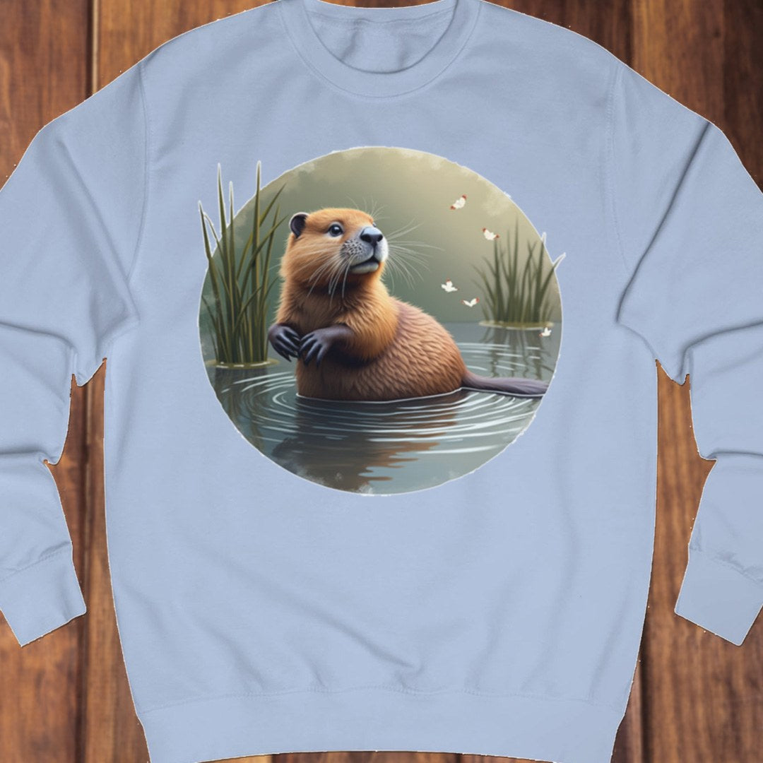 Bever met vlinders sweatshirt