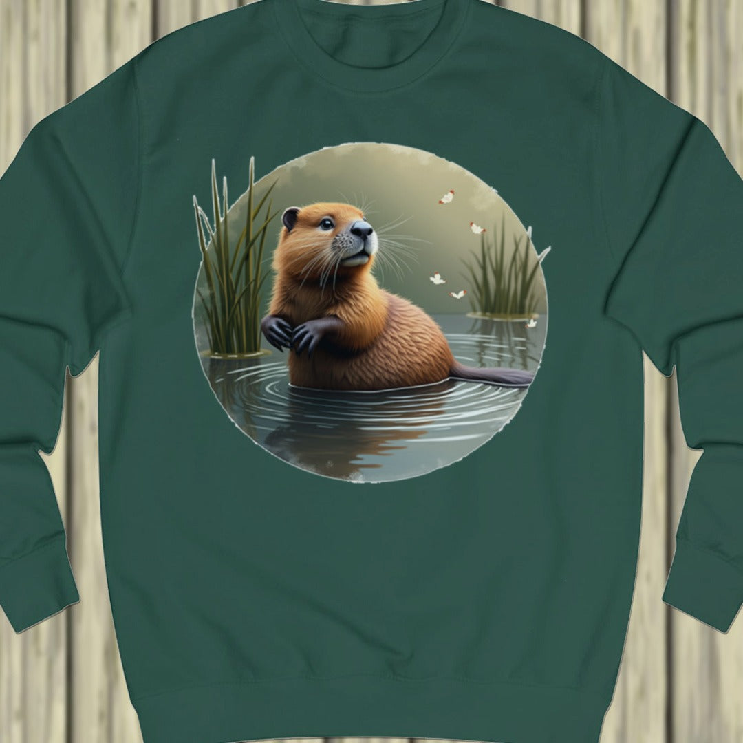 Bever met vlinders sweatshirt