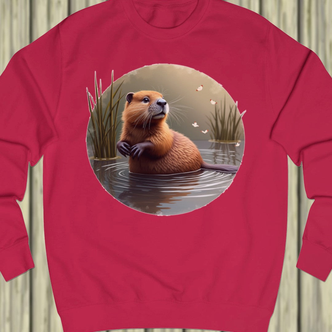 Bever met vlinders sweatshirt