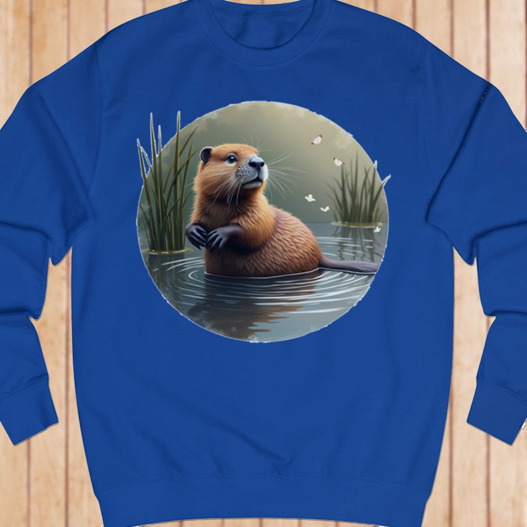 Bever met vlinders sweatshirt