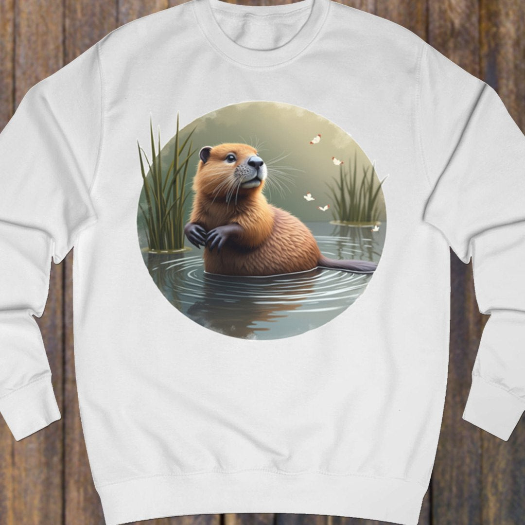 Bever met vlinders sweatshirt