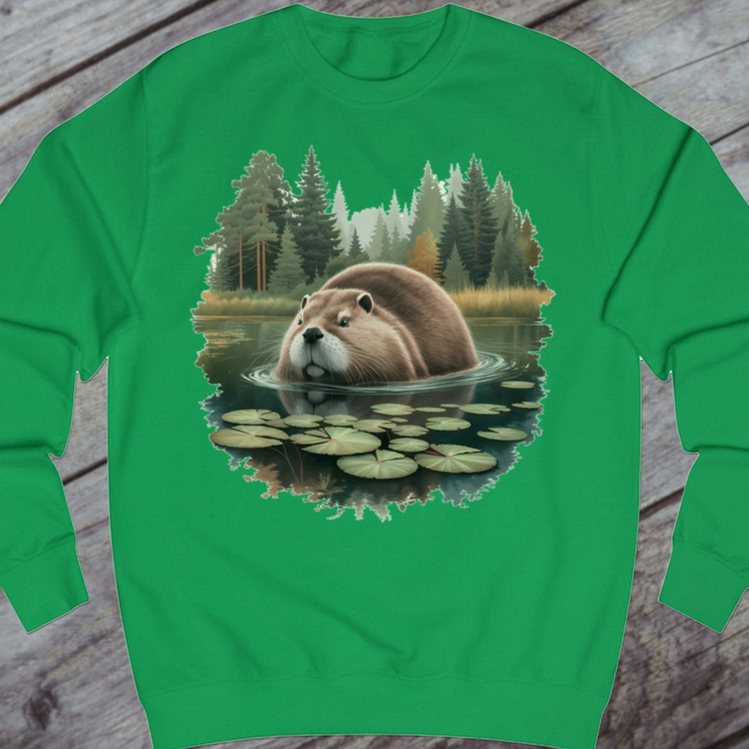 Bever in het bos sweatshirt