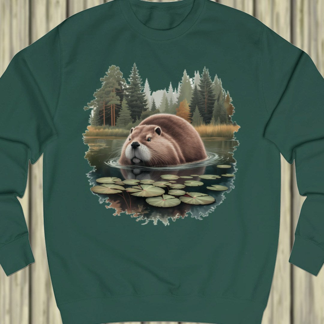 Bever in het bos sweatshirt