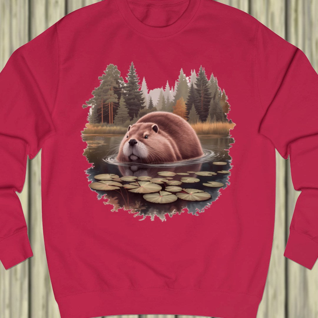 Bever in het bos sweatshirt