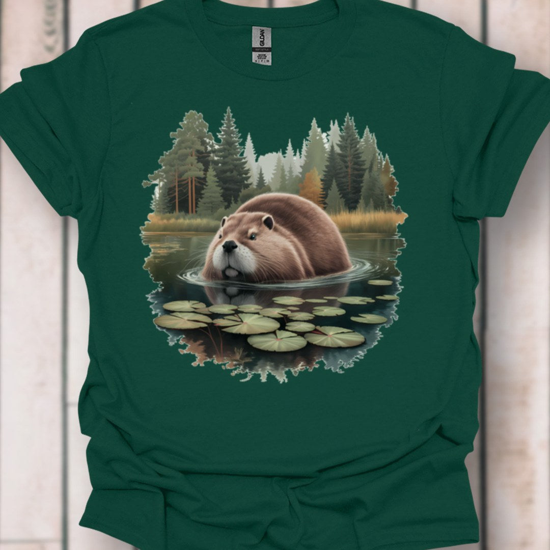 Bever in het bos T‑Shirt