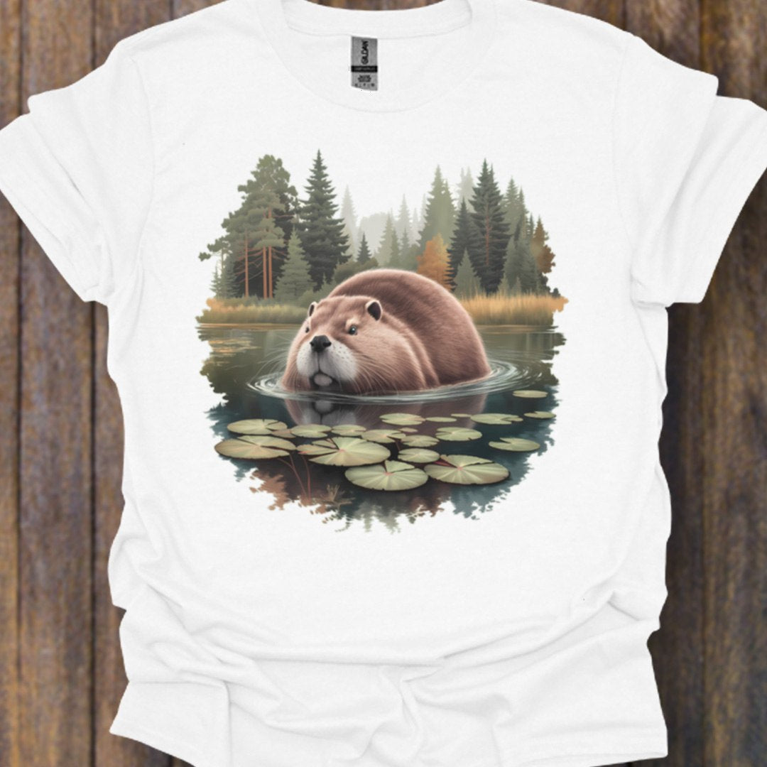 Bever in het bos T‑Shirt