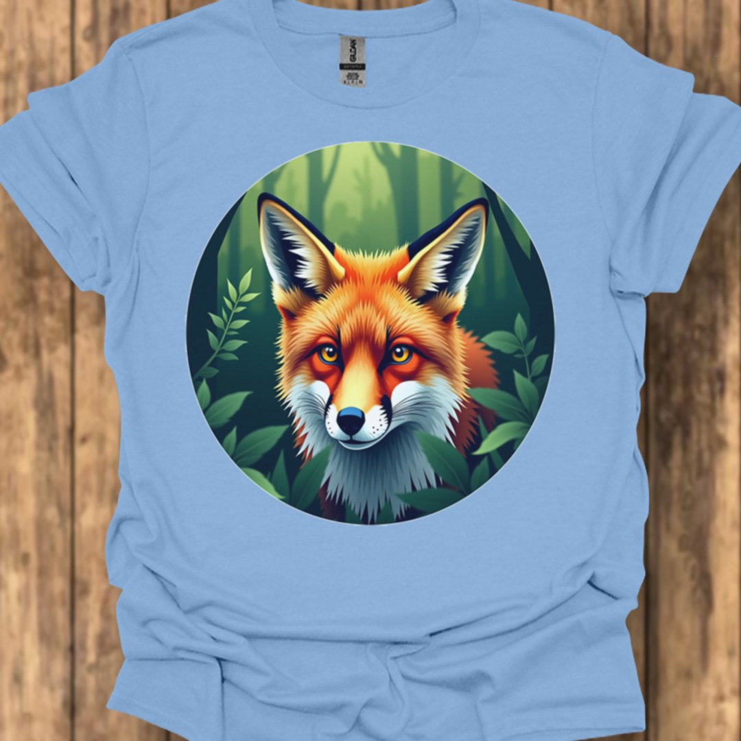 Vos in cirkel trendy T-shirt