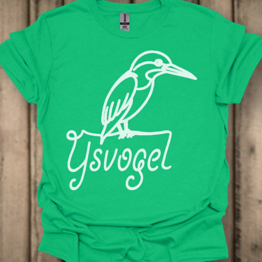 IJsvogel lijntekening wit T‑Shirt