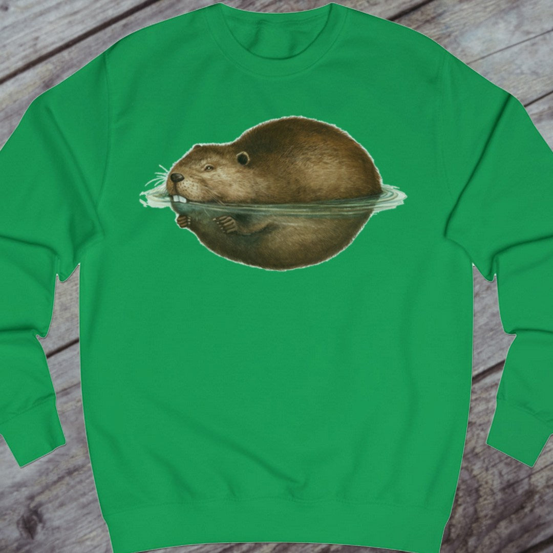 Floating beaver sweatshirt