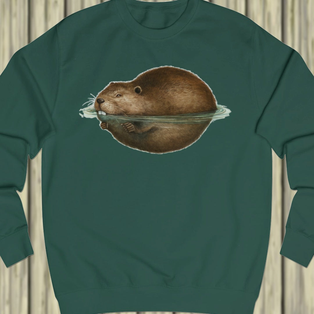 Floating beaver sweatshirt