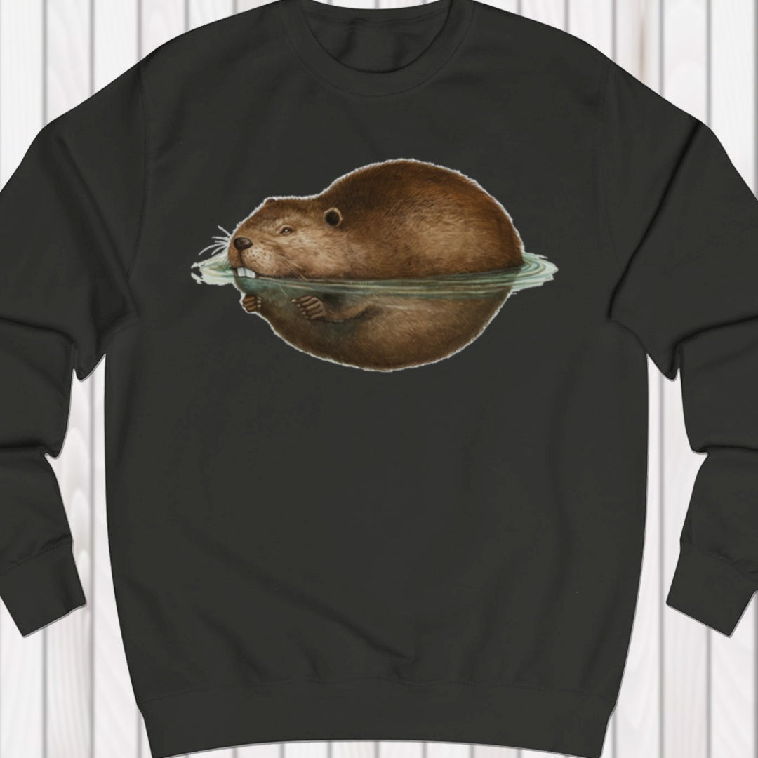 Floating beaver sweatshirt