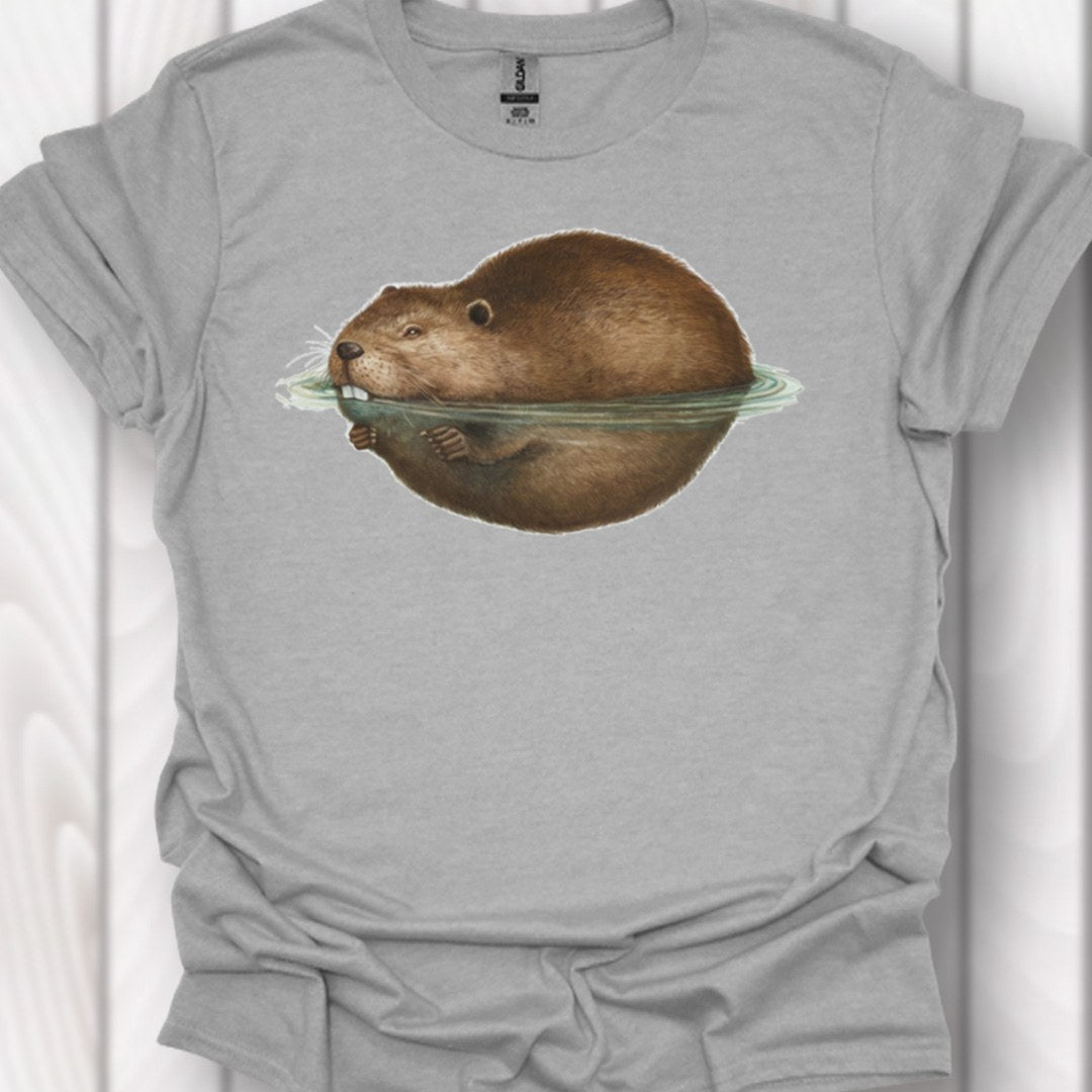Floating beaver timeless T-shirt