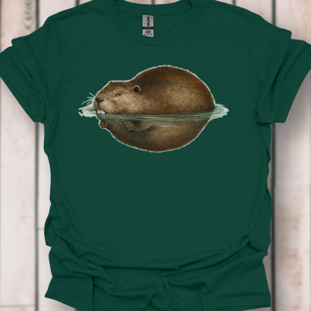Floating beaver timeless T-shirt