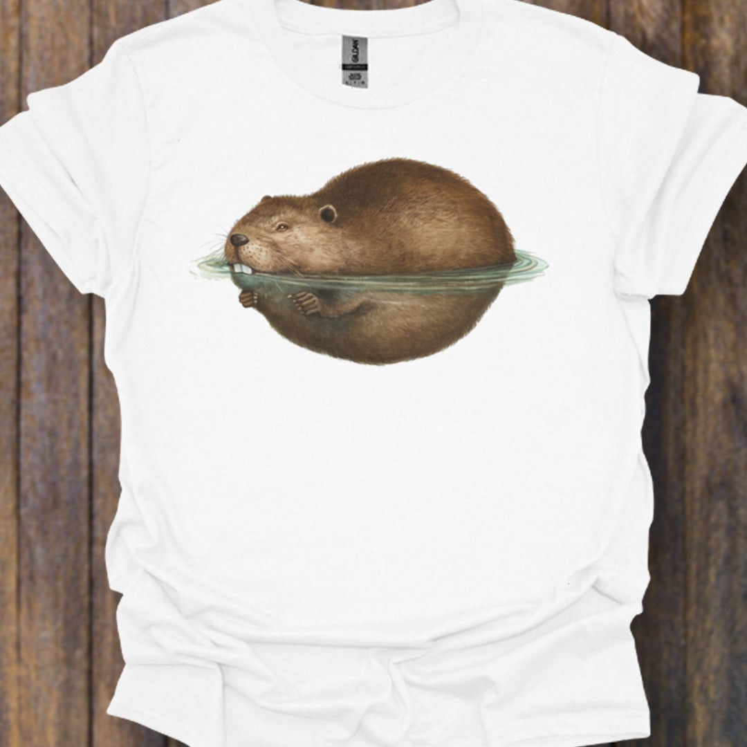 Floating beaver timeless T-shirt