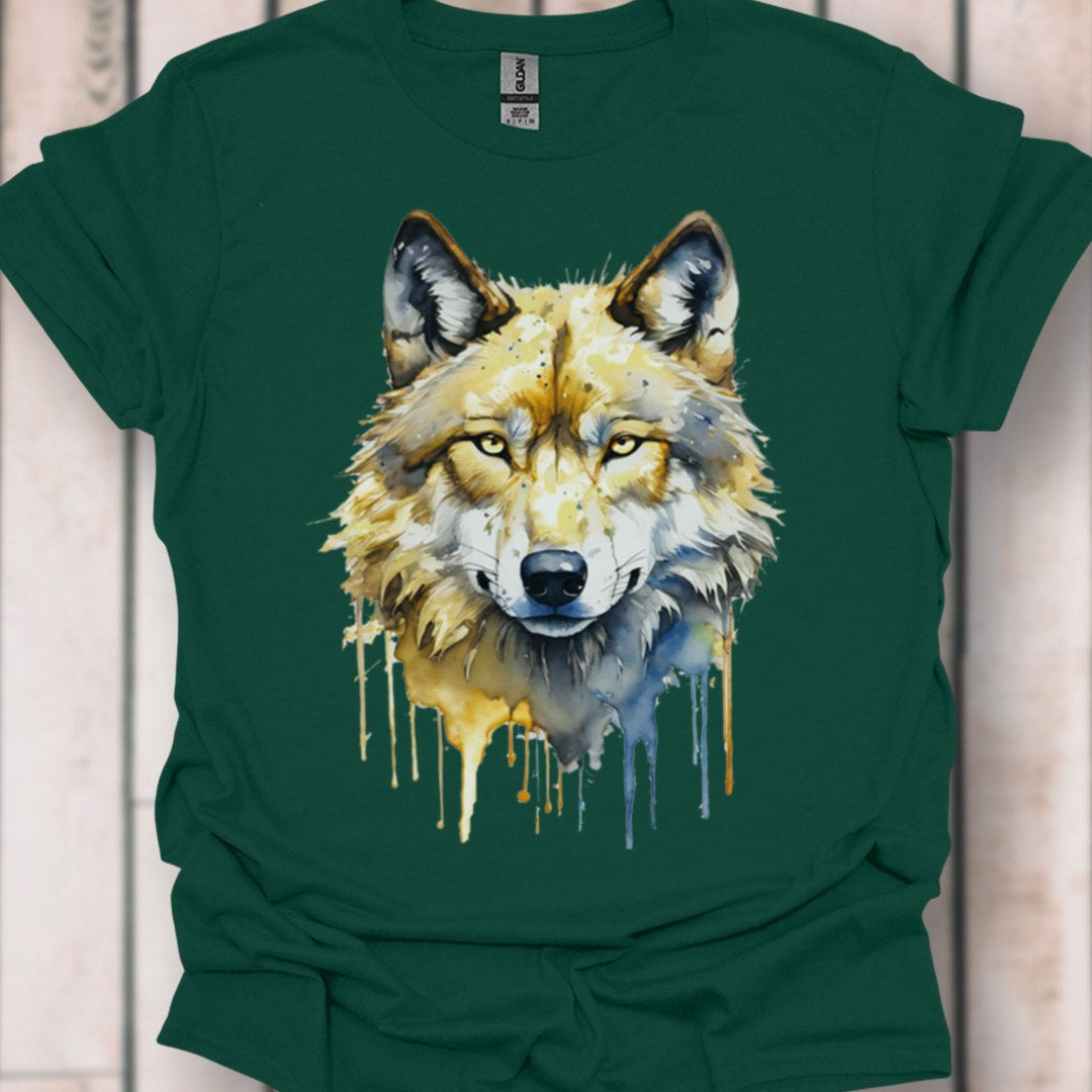 Wolf paintart tijdloos T-shirt