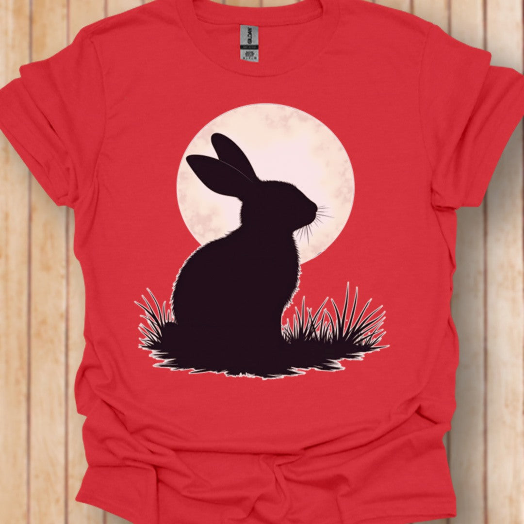 Konijn volle maan trendy T-shirt