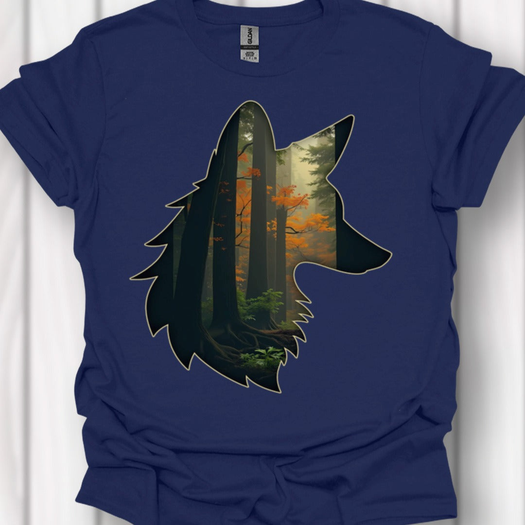 Renard double exposition T-shirt intemporel