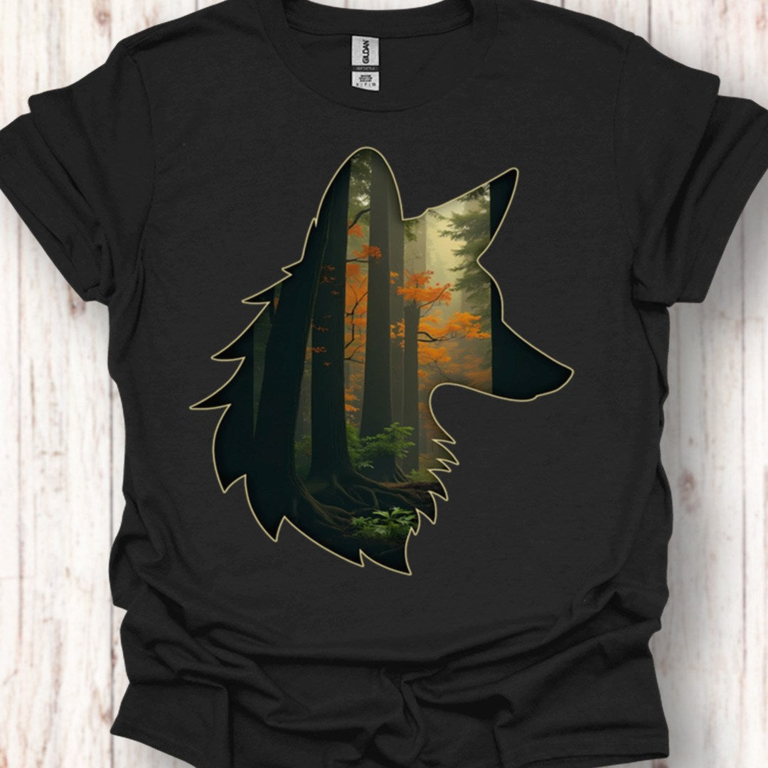 Renard double exposition T-shirt intemporel
