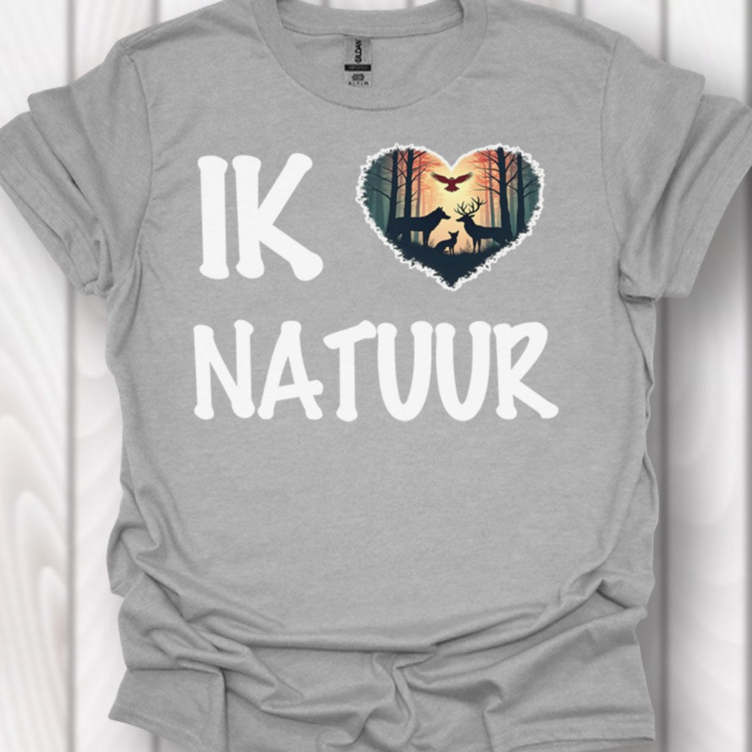 I love nature (Dutch) white timeless T-shirt