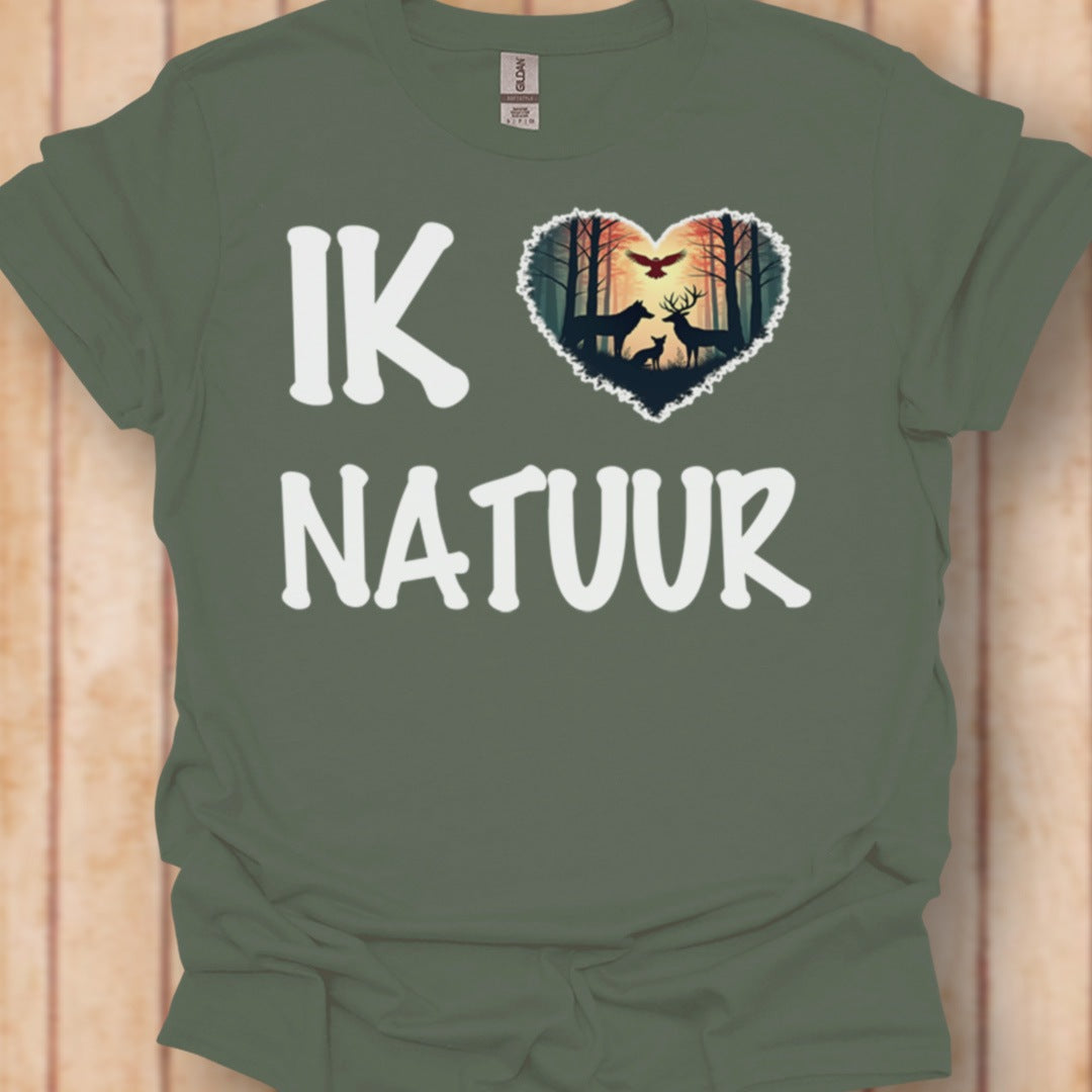 I love nature (Dutch) white timeless T-shirt
