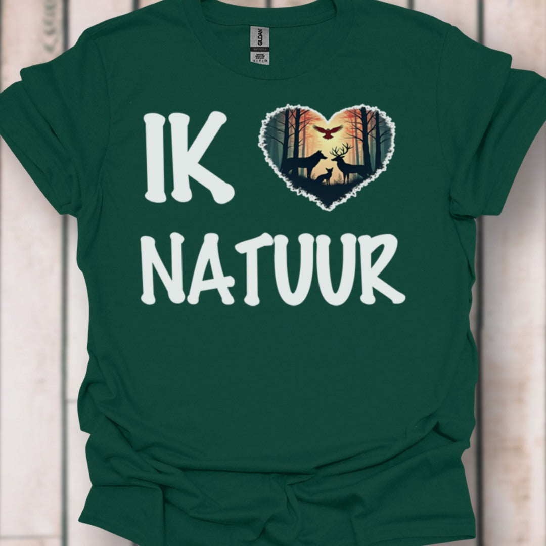I love nature (Dutch) white timeless T-shirt