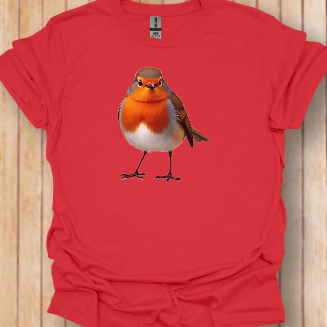 Roodborstje trendy T-shirt