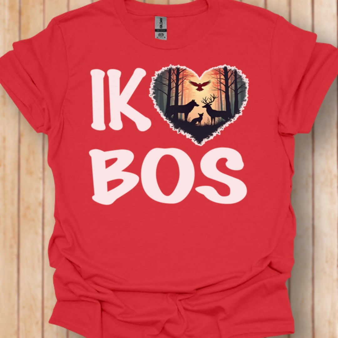 I love forest (Dutch) white trendy T-shirt