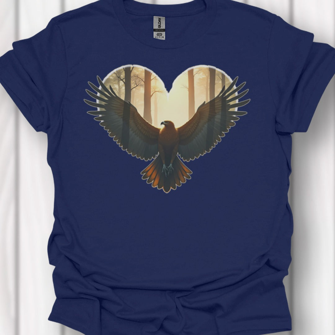 Buzzard heart shape timeless T-shirt