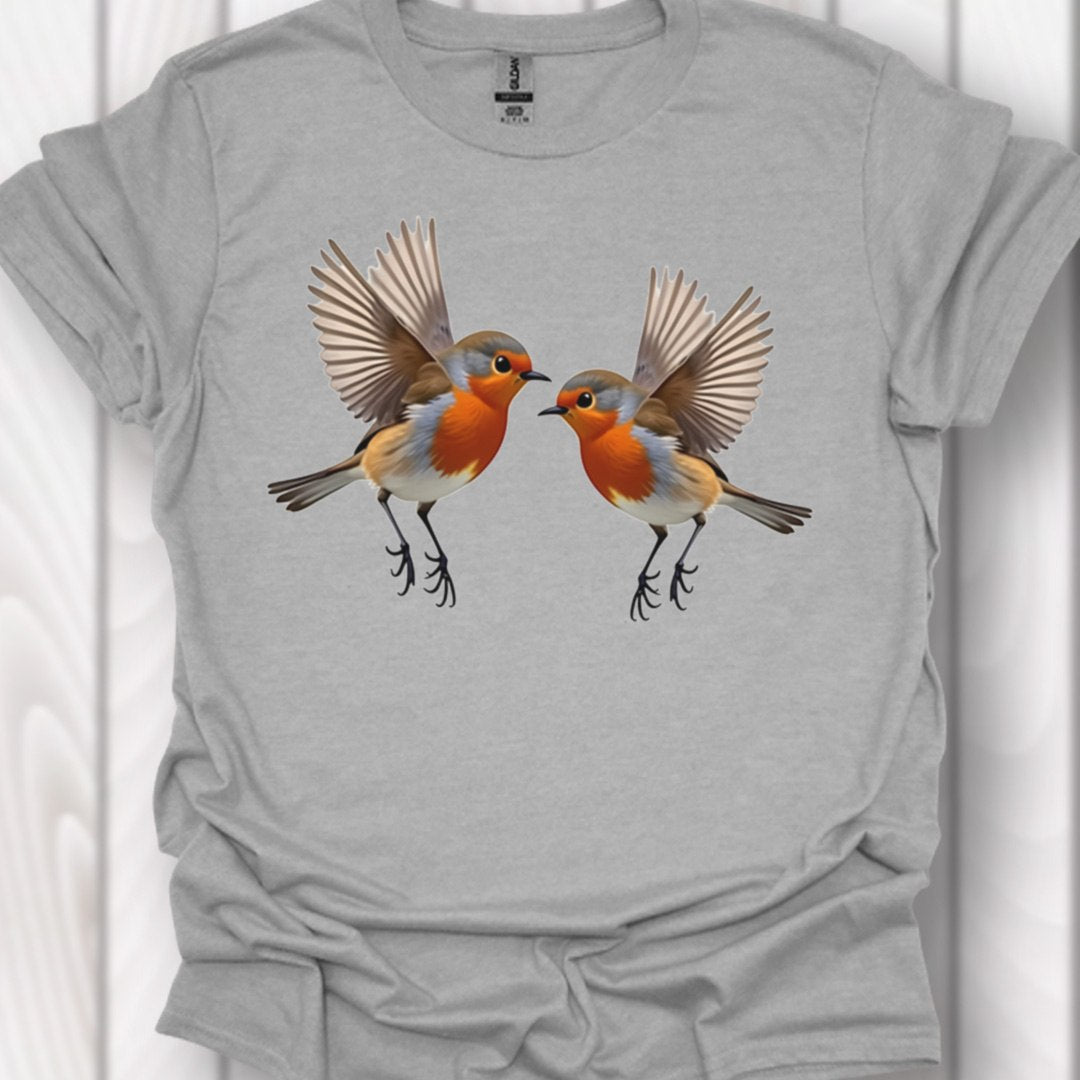 Fladderende Roodborstjes T‑Shirt