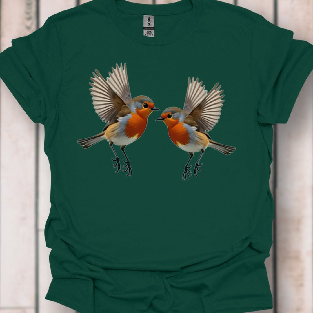 Fladderende Roodborstjes T‑Shirt