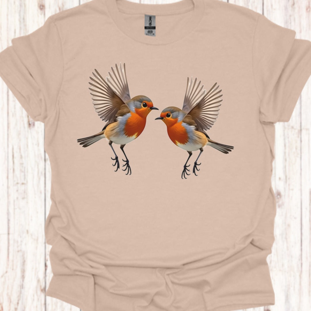 Fladderende Roodborstjes T‑Shirt