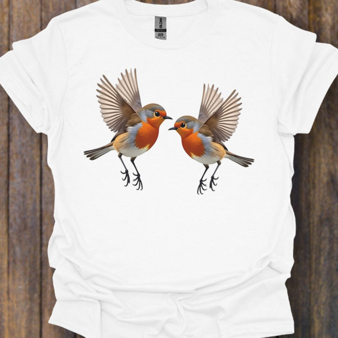 Fladderende Roodborstjes T‑Shirt