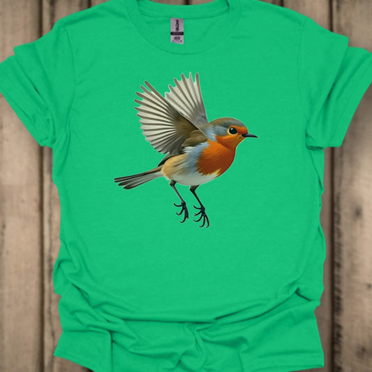 Fladderend Roodborstje T‑Shirt