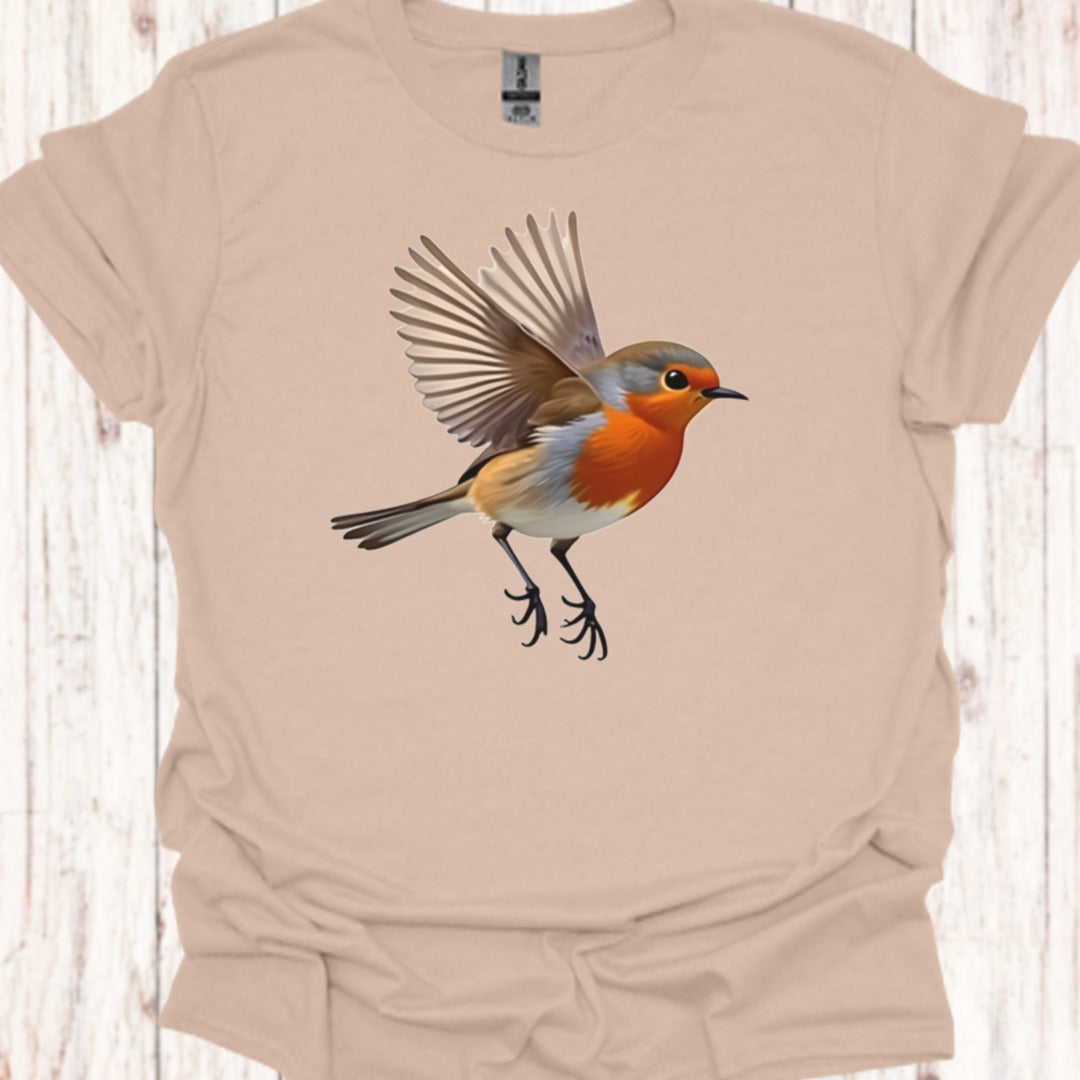 Fladderend Roodborstje T‑Shirt