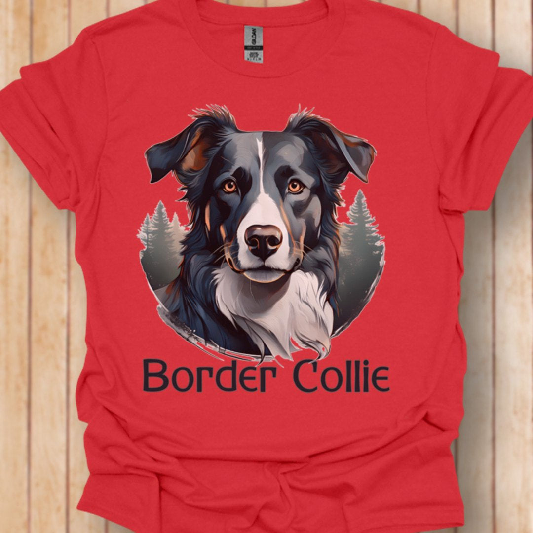 Border Collie met rasnaam T‑shirt