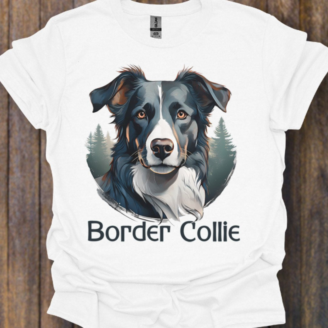 Border Collie met rasnaam T‑shirt