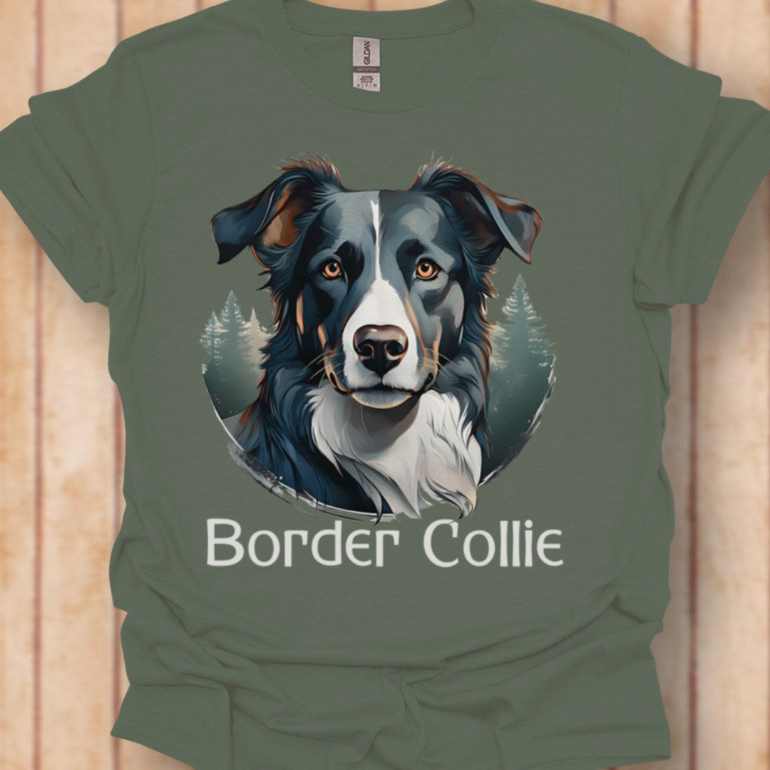 Border Collie met rasnaam T‑shirt