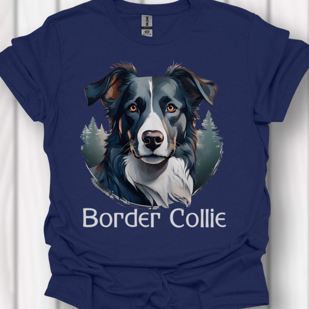 Border Collie met rasnaam T‑shirt