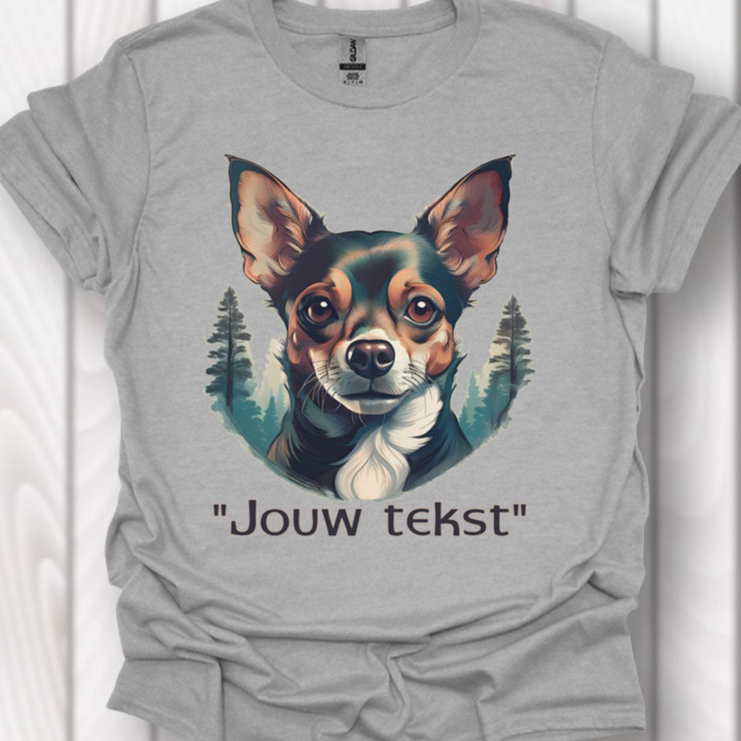 Chihuahua "jouw tekst" T‑shirt