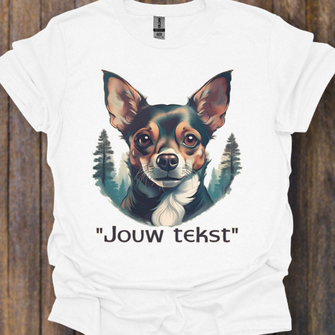 Chihuahua "jouw tekst" T‑shirt