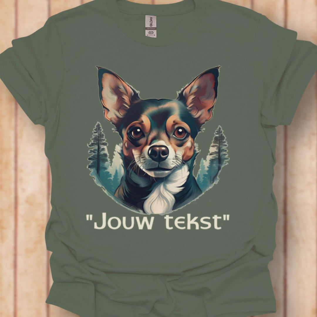 Chihuahua "jouw tekst" T‑shirt