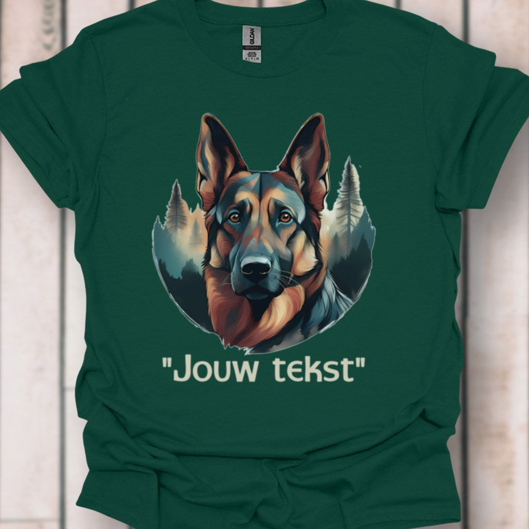 Duitse Herder "jouw tekst" T‑shirt