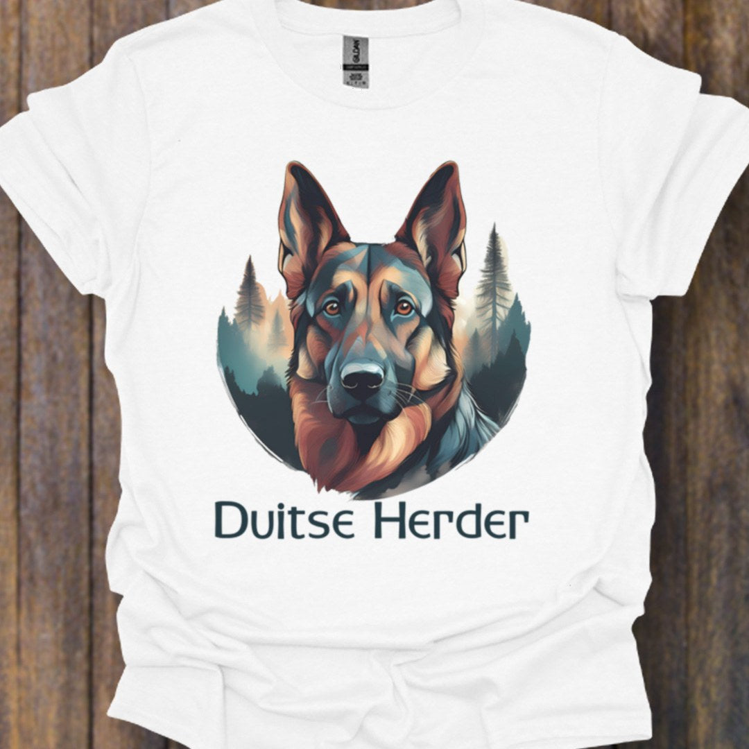 Duitse Herder met rasnaam T‑shirt