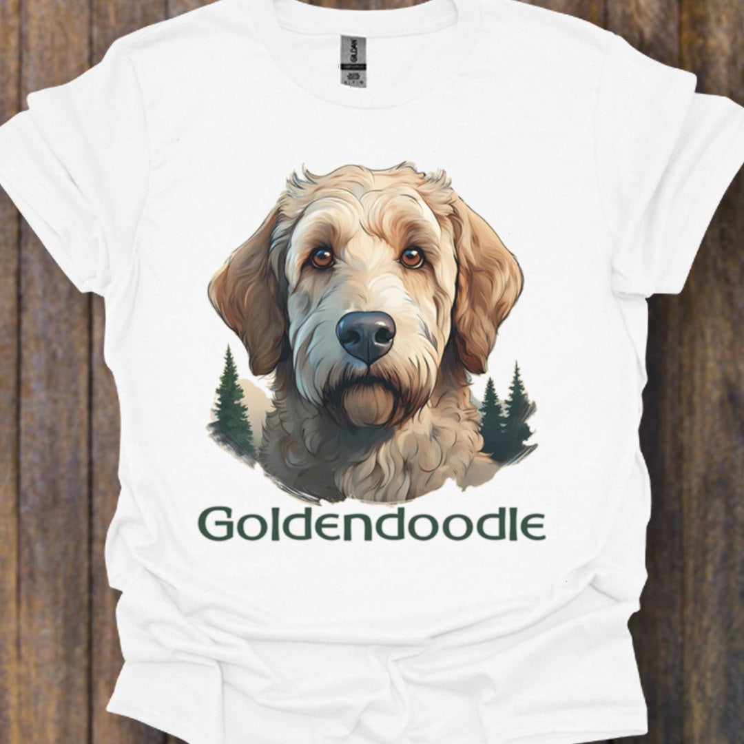 Goldendoodle met rasnaam T‑shirt