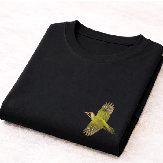 Groene Specht vliegend T-shirt