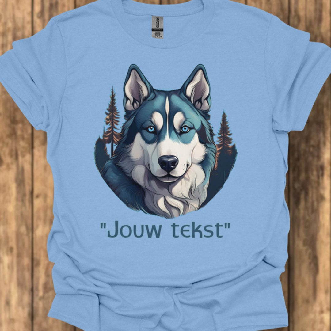 Husky "jouw tekst"T‑shirt