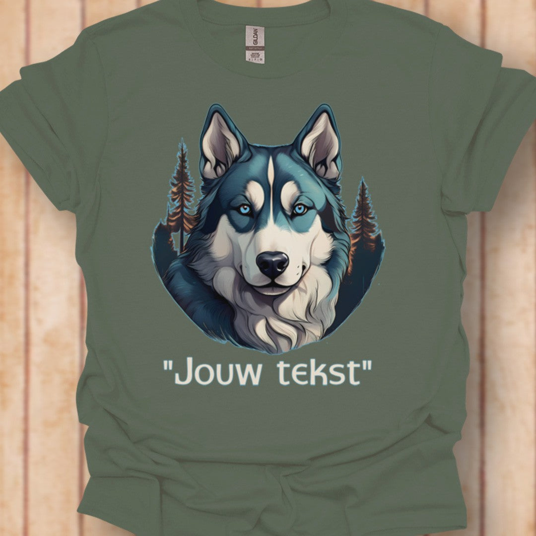 Husky "jouw tekst"T‑shirt