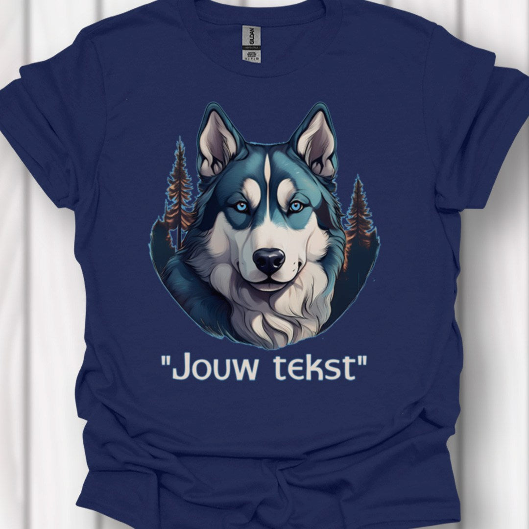 Husky "jouw tekst"T‑shirt