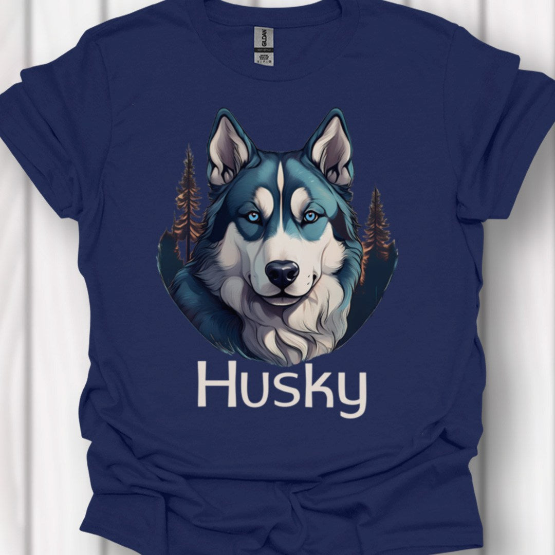 Husky met rasnaam T‑shirt